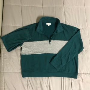 Quarter-zip Crop Sweatshirt